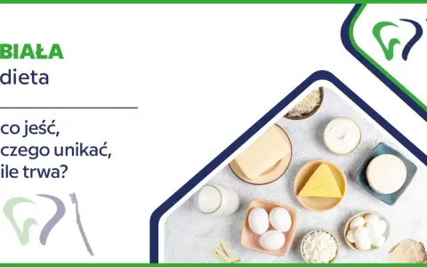 Biała dieta po piaskowaniu zębów: co jeść? Na zdjęciu produkty mleczne, jajka, ryż i masło.